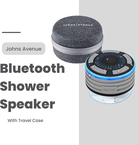 مكبر صوت محمول يعمل بالبلوتوث مع حقيبة سفر، أفضل IPX7 مقاوم للماء، أزواج لاسلكية مع أجهزة بلوتوث، استمتع في حمام السباحة، الشاطئ، التخييم؛ خيار الاقتران TWS- مع حقيبة سفر سوداء in Kuwait