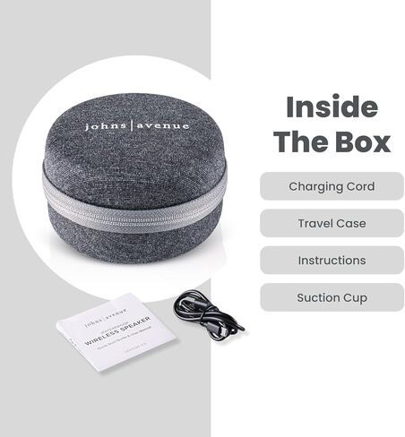 مكبر صوت محمول يعمل بالبلوتوث مع حقيبة سفر، أفضل IPX7 مقاوم للماء، أزواج لاسلكية مع أجهزة بلوتوث، استمتع في حمام السباحة، الشاطئ، التخييم؛ خيار الاقتران TWS- مع حقيبة سفر سوداء in Kuwait