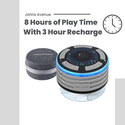 مكبر صوت محمول يعمل بالبلوتوث مع حقيبة سفر، أفضل IPX7 مقاوم للماء، أزواج لاسلكية مع أجهزة بلوتوث، استمتع في حمام السباحة، الشاطئ، التخييم؛ خيار الاقتران TWS- مع حقيبة سفر سوداء in Kuwait