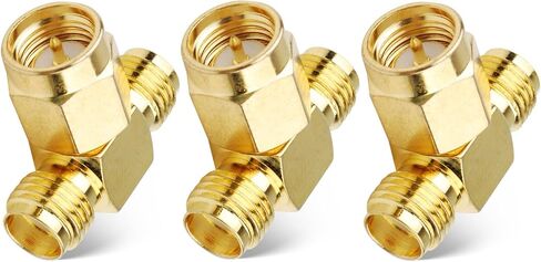 SUPERBAT SMA Adapter 90 Degree,5pcs SMA Male to Female Right Angle Coax Adapter for Radio RTL-SDR FPV Antenna Transmitter LTE Router etc. in Saudi Arabia