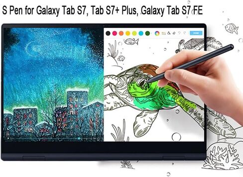 Galaxy Tab S8 Stylus Pen (with Bluetooth) Replacement for Samsung Galaxy Tab S8, Tab S8+, Tab S8 Ultra Touch Stylus S Pen + Tips/Nibs (Black) in Saudi Arabia