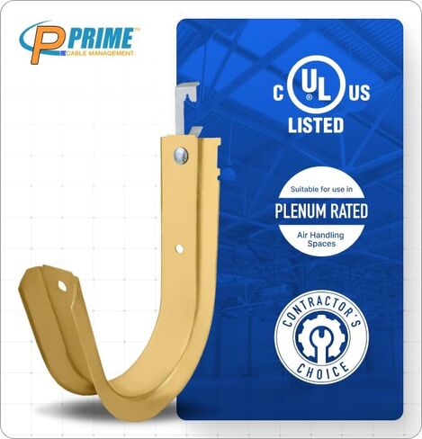 3/4" Heavy Duty Metal Batwing J-Hook Cable & Wire Support Hangers with Bat Wing Clip for Attaching Ceiling Wire & Threaded Rod for Cable Management in Kuwait