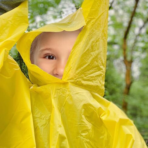Iconikal Children's Rain Poncho, Yellow in Saudi Arabia