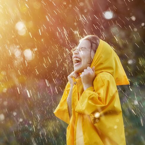 Iconikal Children's Rain Poncho, Yellow in Saudi Arabia