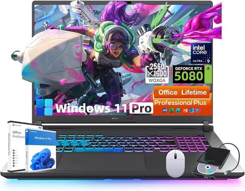 ASUS Zenbook Pro 14 OLED 14.5" OLED 16:10 Touch Display, DialPad, Intel i9-13900H CPU, GeForce RTX 4060 Graphics, 16GB RAM, 1TB SSD, Windows 11 Home, Tech Black, UX6404VV-DS94T in Saudi Arabia