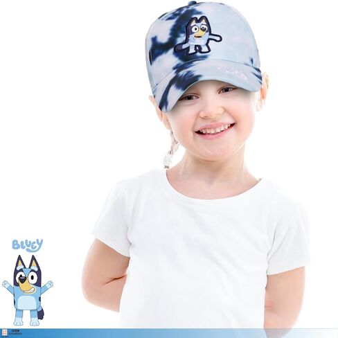 Bluey Toddler Baseball Cap – Cute Hat for Kids – Adjustable Toddler Ball Cap – Funny Cap for Kids with Flat Ears – Fun Cartoon Kids Baseball Cap – Breathable Cotton Hat Multicolor in Saudi Arabia