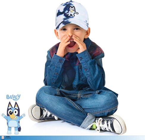 Bluey Toddler Baseball Cap – Cute Hat for Kids – Adjustable Toddler Ball Cap – Funny Cap for Kids with Flat Ears – Fun Cartoon Kids Baseball Cap – Breathable Cotton Hat Multicolor in Saudi Arabia