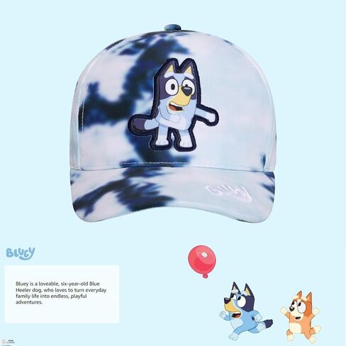 Bluey Toddler Baseball Cap – Cute Hat for Kids – Adjustable Toddler Ball Cap – Funny Cap for Kids with Flat Ears – Fun Cartoon Kids Baseball Cap – Breathable Cotton Hat Multicolor in Saudi Arabia