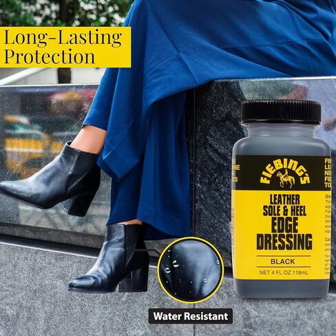 Leather Sole & Heel Brown Edge Dressing, 4 Oz. - Gloss Shoe Dressing in Kuwait