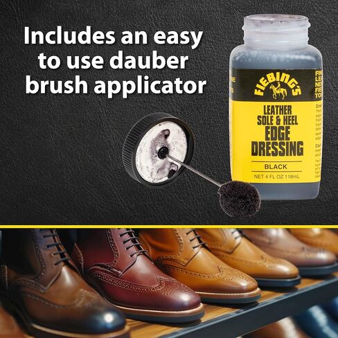 Leather Sole & Heel Brown Edge Dressing, 4 Oz. - Gloss Shoe Dressing in Kuwait