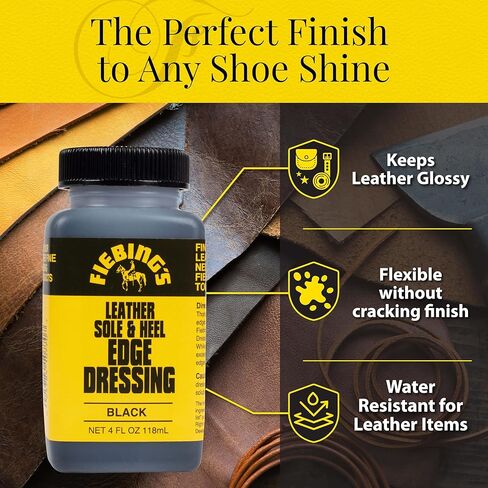 Leather Sole & Heel Brown Edge Dressing, 4 Oz. - Gloss Shoe Dressing in Kuwait