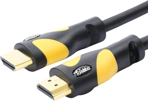كابل Postta HDMI (50 قدم أزرق) HDMI 2.0V يدعم 4K 2160P، 1080P، ثلاثي الأبعاد، إرجاع الصوت وإيثرنت - حزمة واحدة in Kuwait