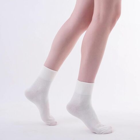HUGSWEET Soft Cotton Women Socks above Ankle Crew Bootie Socks Cute Lovely Smiley Face Novelty Socks Gifts for Women 5 Pairs in Kuwait
