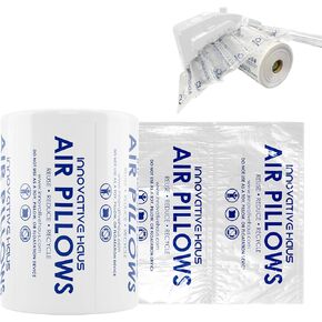 انوفيتيف هاوس لفة وسادة هوائية 4 × 8 انش لملء الفراغ في العبوة. توسيد للشحن والتغليف. لوازم تعبئة رائعة بديلة للفول السوداني والفوم والورق. (590 قدم) in Kuwait