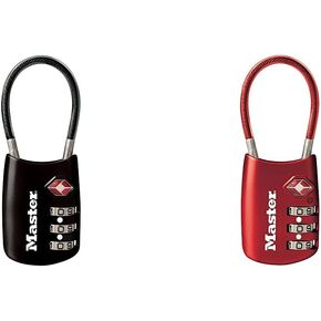 Master Lock TSA Set Your Own Combination Luggage Lock, TSA Approved Lock for Backpacks, Bags and Luggage, Colors May Vary in Kuwait