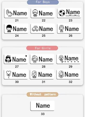Name Stamp for Clothing Kids,Custom Signature Stamp,Self Inking Name Stamp Signature,Name Stamp for Clothing Kids, Personalized Waterproof Clothes (BZ001-PINK,1pcs) in Saudi Arabia