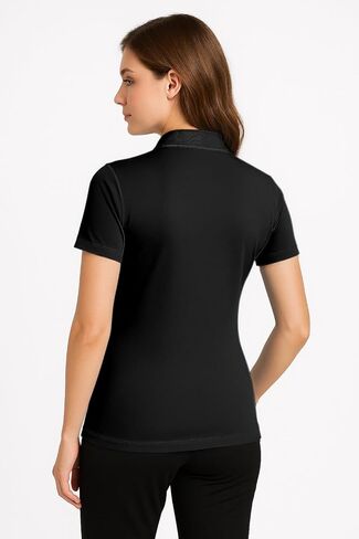 Women's Dry-Fit Golf Polo Shirts 3-Button Golf Polo's in 20 Colors XS-3XL Shirt in Kuwait
