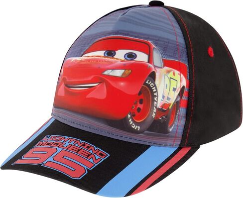 Disney Boys Baseball Cap, Lightning McQueen Adjustable Toddler Hat, Ages 2-4 Or Boy Hats For Kids Ages 4-7 in Kuwait