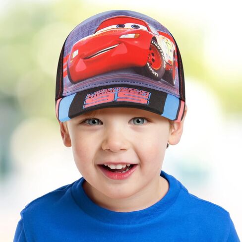 Disney Boys Baseball Cap, Lightning McQueen Adjustable Toddler Hat, Ages 2-4 Or Boy Hats For Kids Ages 4-7 in Kuwait