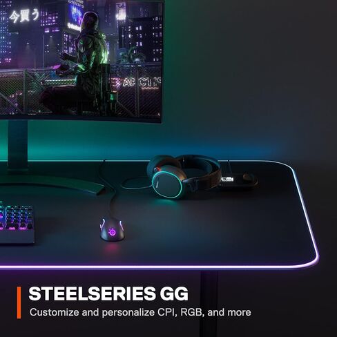 ماوس الألعاب SteelSeries Prime FPS - مستشعر بصري TrueMove Pro 18,000 CPI - 5 أزرار قابلة للبرمجة - مفاتيح بصرية مغناطيسية - إضاءة RGB بريزم الرائعة - أسود (متجدد) in Saudi Arabia