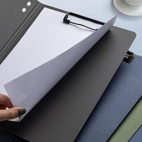 مجلد ايه 4 بدون ثقب مع مشبك زنبركي قوي للملفات والمكتب والملفات المدرسية التجارية والمجلدات والمجلدات للخطابات او مقاس ايه 4، عبوة من 4 قطع in Kuwait