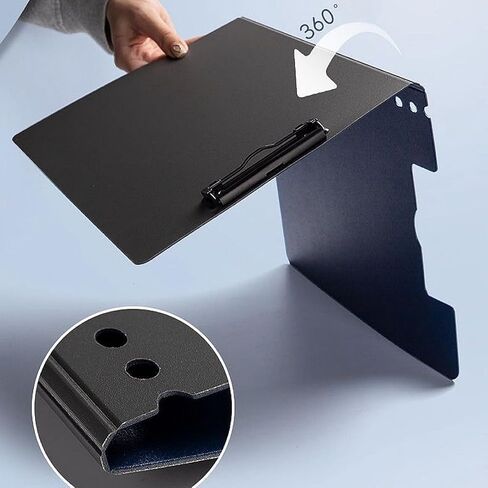 مجلد ايه 4 بدون ثقب مع مشبك زنبركي قوي للملفات والمكتب والملفات المدرسية التجارية والمجلدات والمجلدات للخطابات او مقاس ايه 4، عبوة من 4 قطع in Kuwait