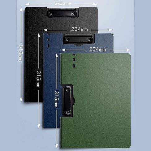 مجلد ايه 4 بدون ثقب مع مشبك زنبركي قوي للملفات والمكتب والملفات المدرسية التجارية والمجلدات والمجلدات للخطابات او مقاس ايه 4، عبوة من 4 قطع in Kuwait