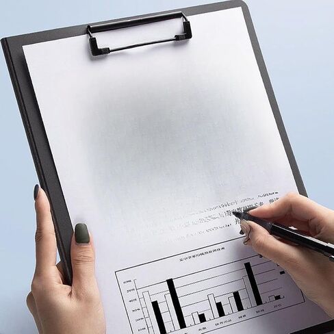 مجلد ايه 4 بدون ثقب مع مشبك زنبركي قوي للملفات والمكتب والملفات المدرسية التجارية والمجلدات والمجلدات للخطابات او مقاس ايه 4، عبوة من 4 قطع in Kuwait