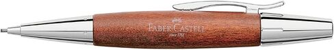 Faber Castell 138382 Emotion Mechanical Pencil, Wood & Chrome, Pear Tree, Brown, 0.06 inches (1.4 mm), Genuine Import in Saudi Arabia