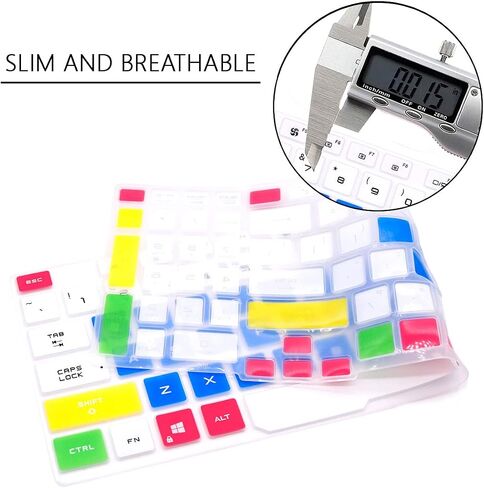WYGCH Silicone Keyboard Cover for ASUS Tianxuan 15.6 inch/Tianxuan Plus 17.3 inch ASUS Flying Fortress 8 FA506 Gaming Laptop USA Version(Flame Colorful) in Saudi Arabia