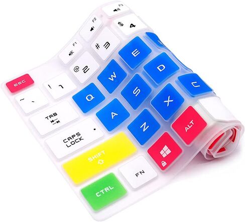 WYGCH Silicone Keyboard Cover for ASUS Tianxuan 15.6 inch/Tianxuan Plus 17.3 inch ASUS Flying Fortress 8 FA506 Gaming Laptop USA Version(Flame Colorful) in Saudi Arabia