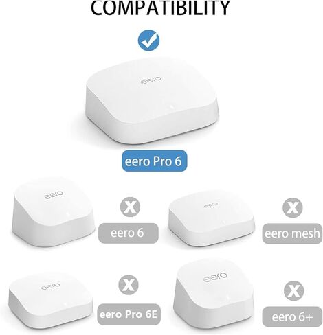 حامل جداري لـ eero Pro 6، حامل VHB بدون براغي لتركيب eero Pro 6 شبكة ثلاثية الموجات Wi-Fi 6 بدون حفر (لاصق قوي، حزمة واحدة من OkeMeeo) in Saudi Arabia
