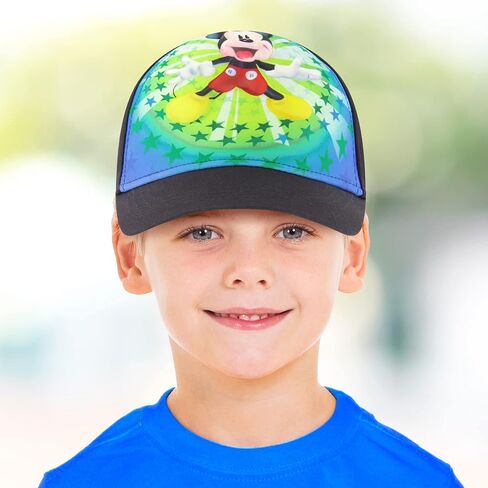 Disney Boys Baseball Cap, Mickey Mouse Adjustable Toddler Hat, Ages 2-4 Or Boy Hats For Kids Ages 4-7 in Saudi Arabia