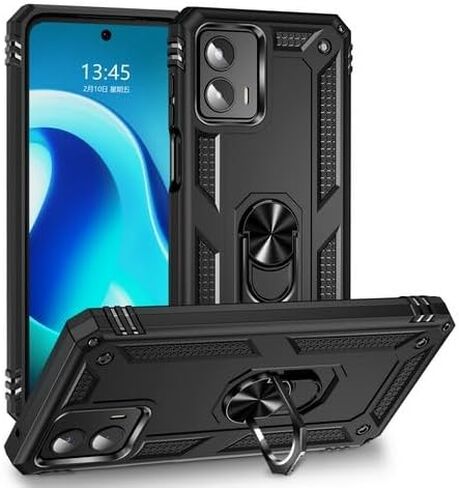for Motorola Moto G Stylus 5G (2023) XT2315 - Shockproof Phone Case w/Belt Clip Holster - VX Black in Kuwait