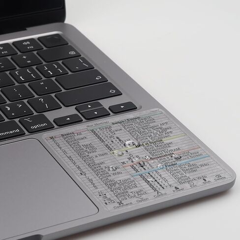 تصميم YINOVEEN لملصق اختصار لوحة المفاتيح لنظام Apple Mac OS لعام 2023-2008 (13-16 بوصة) MacBook Pro 13/14 /15/16 /MacBook Air 13 M1، ملصق اختصار MacBook، iMac 21 24 27 ملصق اختصار in Saudi Arabia