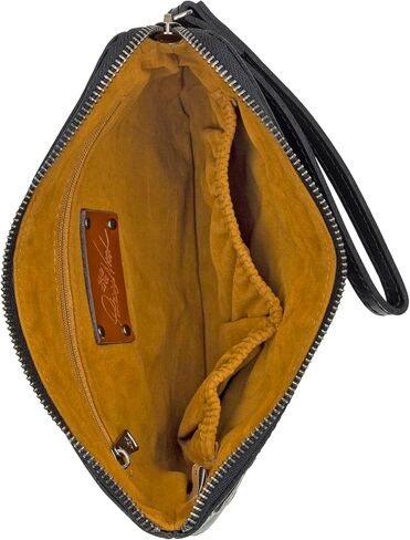 Patricia Nash Cassini Wristlet, Black Tooled in Saudi Arabia