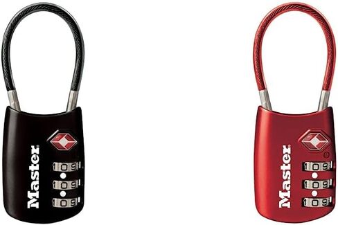 Master Lock TSA Set Your Own Combination Luggage Lock, TSA Approved Lock for Backpacks, Bags and Luggage, Colors May Vary in Saudi Arabia