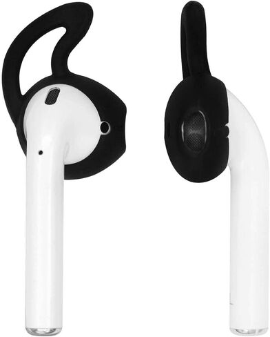 أطراف أذن بخطاف أذن من ALXCD متوافقة مع Airpod، زوجان من خطافات الأذن الناعمة المصنوعة من مادة TPU وزوجين من أطراف الأذن من السيليكون داخل الأذن في مجموعة واحدة [مضادة للانزلاق] [مضادة للفقد]، مناسبة لسماعات Airpod 1+1+2S، باللون الأبيض in Saudi Arabia