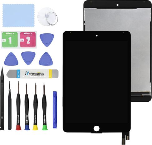 GBOLE 7.9" New Screen Replacement for iPad Mini 4 A1538 A1550 LCD Display Touch Glass Screen Digitizer Panel Assembly Replacement Part with Tools - White in Saudi Arabia