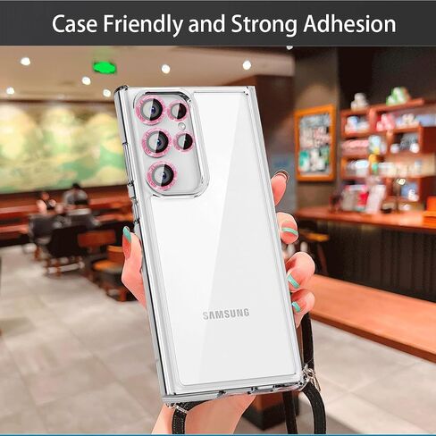 KONVOK (عبوتان متوافقتان مع واقي شاشة Samsung Galaxy S22 Ultra، يدعم فتح بصمة الإصبع بالموجات فوق الصوتية، زجاج مقسى شفاف، منحني ثلاثي الأبعاد، صلابة 9H، خالية من الفقاعات، ملحقات صديقة للحافظة in Saudi Arabia