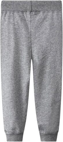 LOKTARC 2 Pack Boys Drawstring Sweatpants Cute Pattern Cotton Sport Jogger Pants in Saudi Arabia