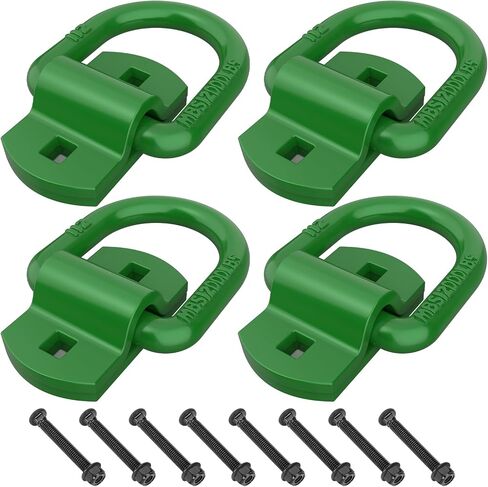 Eapele 1/2" Heavy Duty Bolt-On Forged D Ring Tie-Down Anchors, 12000Lbs Break Strength Anchor Hooks for Trailer Truck Cargo Tie Downs (Pack of 4) in Kuwait