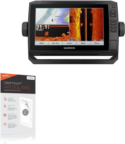 BoxWave Screen Protector Compatible with Garmin echoMAP Plus 93sv - ClearTouch Crystal (2-Pack), HD Film Skin - Shields from Scratches for Garmin echoMAP Plus 93sv in Saudi Arabia