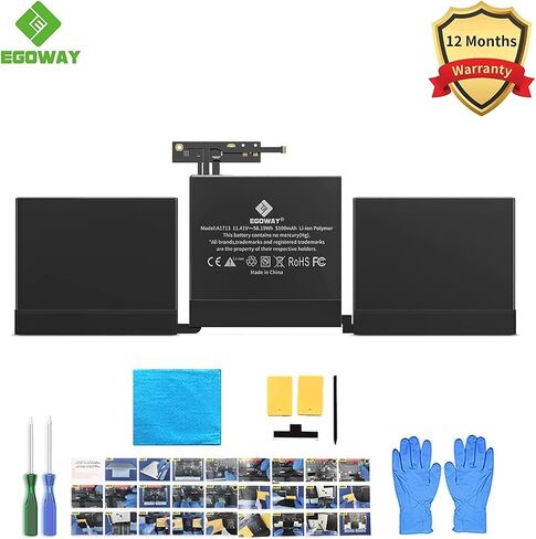 بطارية كمبيوتر محمول Egoway A1466 A1369 لجهاز MacBook Air 13 بوصة (أواخر 2010، منتصف 2011/2012/2013، أوائل 2014/2015، 2017)، تناسب A1405 A1377 A1496 in Saudi Arabia