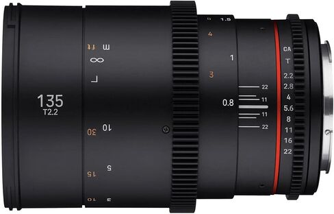 عدسات مقربة للإطار الكامل Rokinon 135 ملم T2.2 لعدسات Canon EF (DSX135-C) in Saudi Arabia