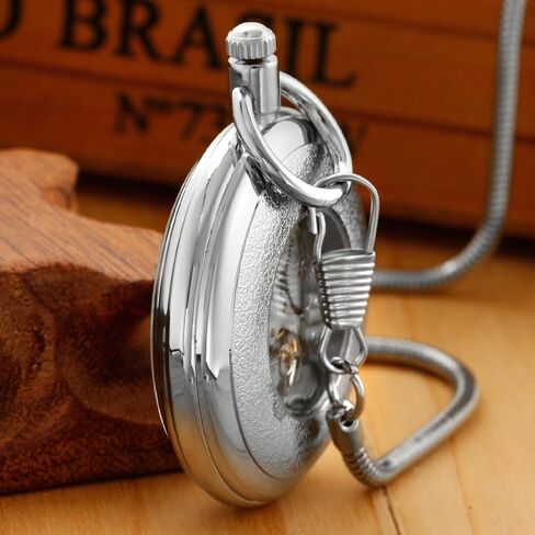 Tiong Vintage Copper Design Hand Winding Mechanical Pocket Watch Mens Watches in Saudi Arabia