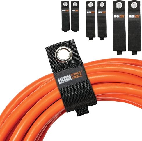 Extension Cord Wrap Organizer, 12 Piece Multi-Pack of Storage Straps - 3 Small, 3 Medium, 3 Large, and 3 XL Hook and Loop Hanger Wraps for Power Cables, Hoses, Ropes, and More in Kuwait