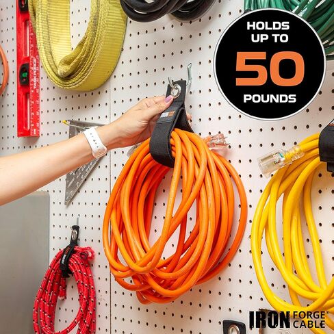 Extension Cord Wrap Organizer, 12 Piece Multi-Pack of Storage Straps - 3 Small, 3 Medium, 3 Large, and 3 XL Hook and Loop Hanger Wraps for Power Cables, Hoses, Ropes, and More in Kuwait