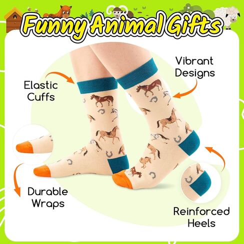 Zmart Unisex Funny Horse Gifts Equestrian Gifts Women, Novelty Horse Socks Equestrian Socks for Men Horse Riding Socks in Saudi Arabia