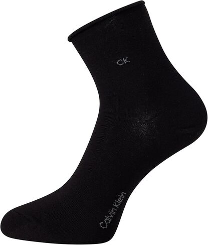 Calvin Klein Women's Socks - Roll Cuff Crew Socks (3 Pack), Size 4-10, Assorted in Saudi Arabia